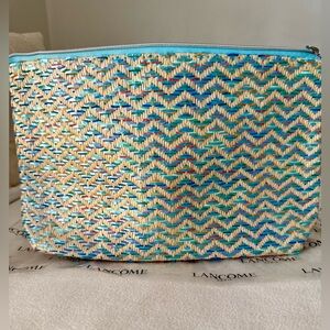 Lancome Vibrant Woven Cosmetic Bag